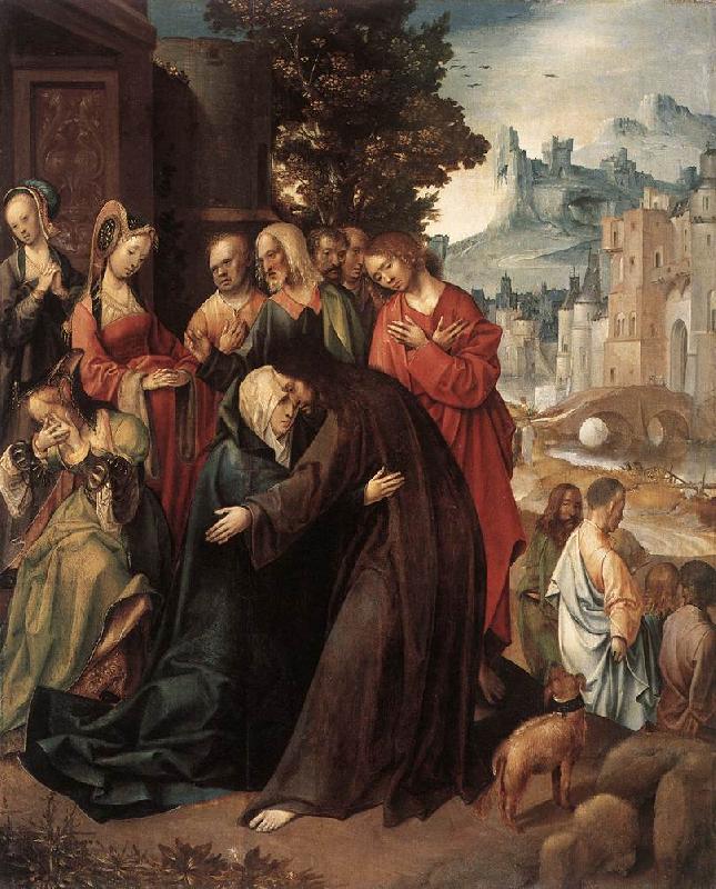 ENGELBRECHTSZ., Cornelis Christ Taking Leave of his Mother fdg oil painting image